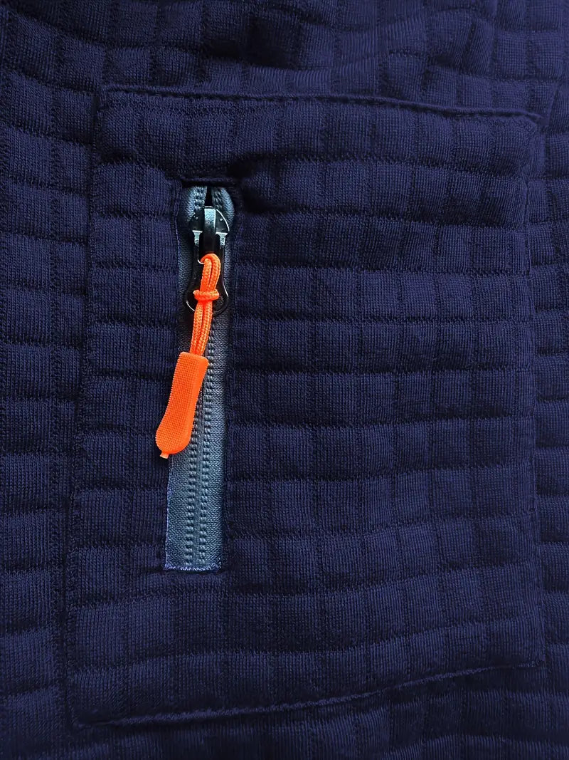 Ephraim | Polo-Shirt mit strukturiertem Stoff und Taschenärmel