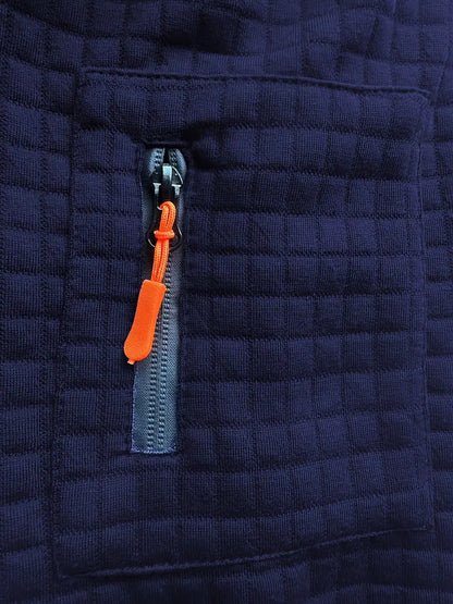 Ephraim | Polo-Shirt mit strukturiertem Stoff und Taschenärmel