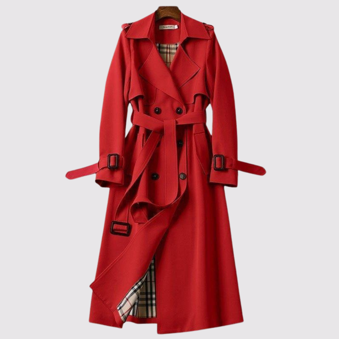 Marena | Eleganter Trenchcoat im zeitlosen Design mit Gürtel