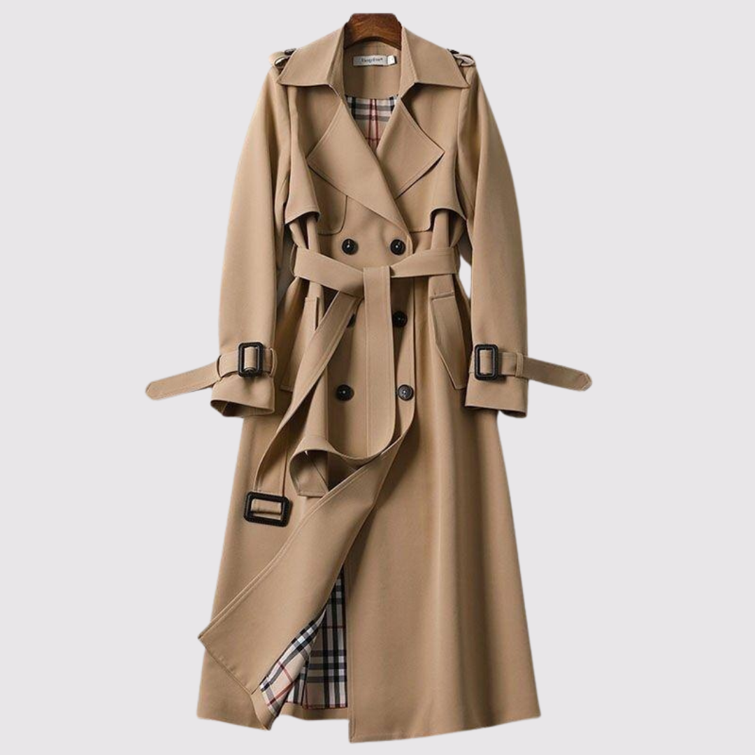Marena | Eleganter Trenchcoat im zeitlosen Design mit Gürtel