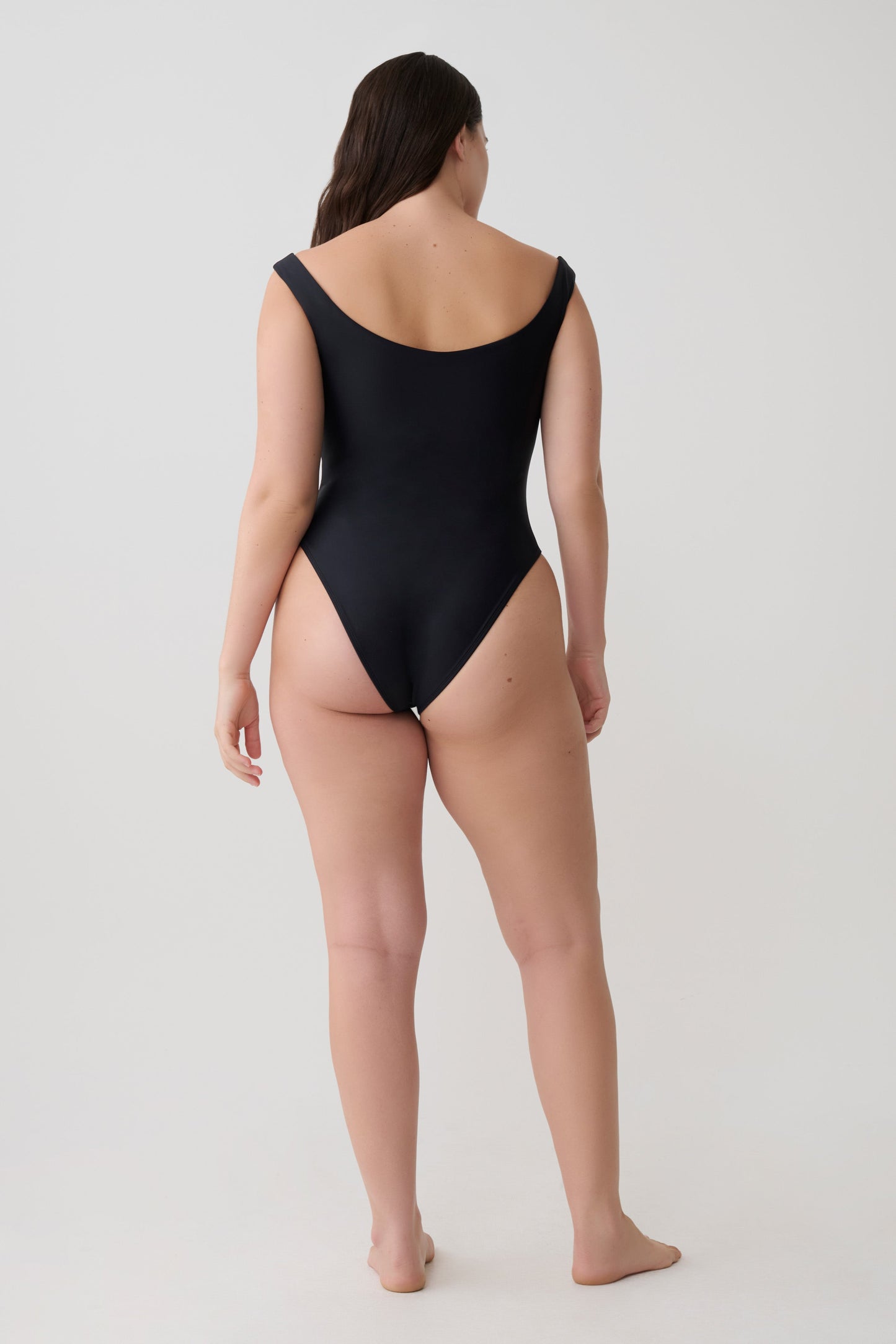Yumi U-Wire Plunge Einteiler Badeanzug - Schwarz