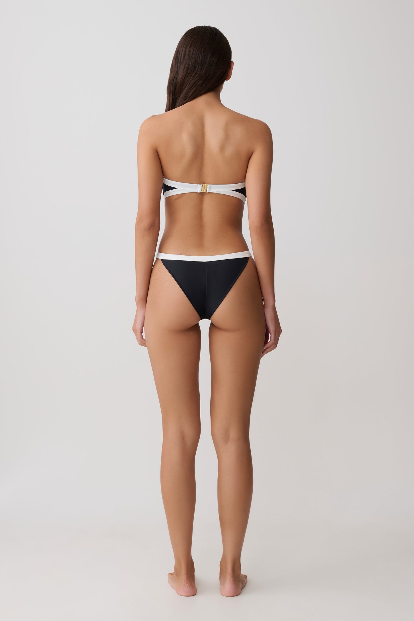 Isla Brasilianischer Bikini-Unterteil - Schwarz/Weiß