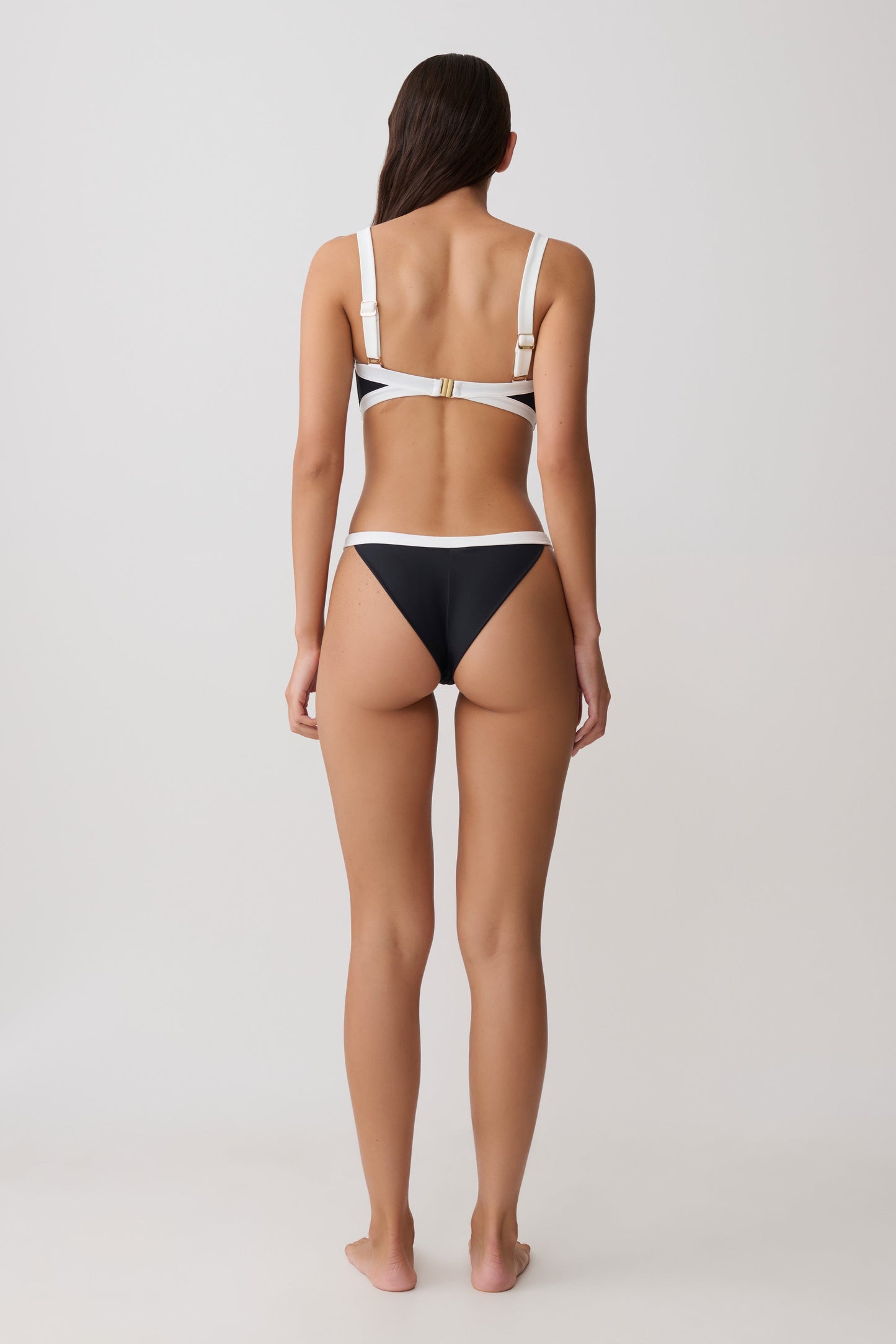 Isla Brasilianischer Bikini-Unterteil - Schwarz/Weiß