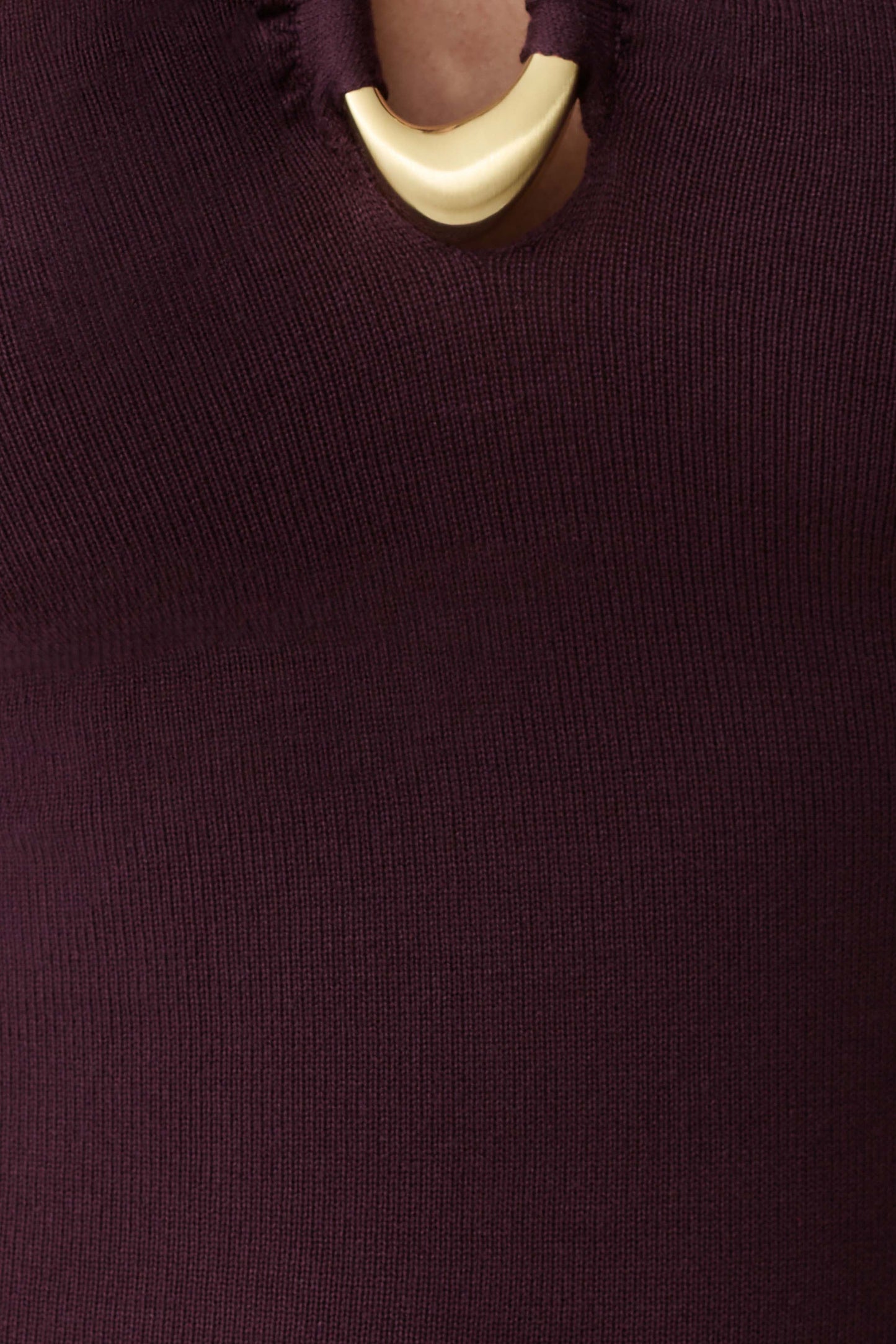 Dimitri Strick Midi Kleid - Schokolade