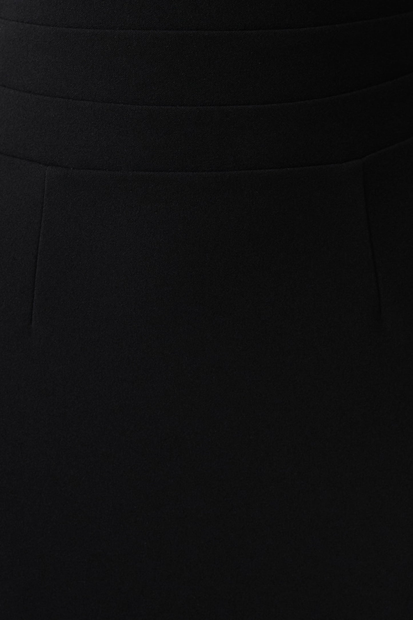 Elan Stretch Crepe Maxikleid - Schwarz