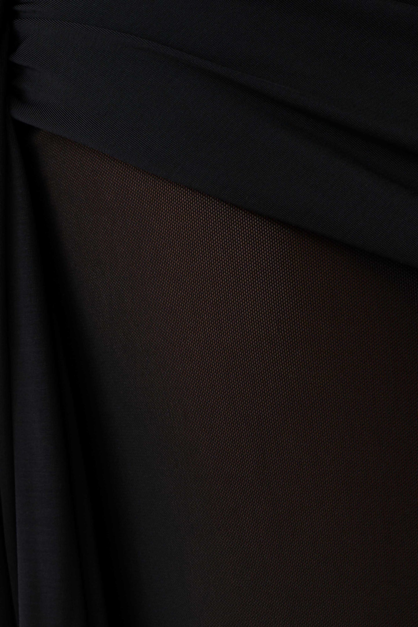 Asher Slinky One Shoulder Maxi Kleid - Schwarz