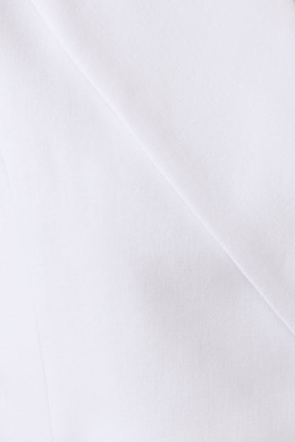 Raya Mid Rise Wide Leg Leinenhose - Weiß