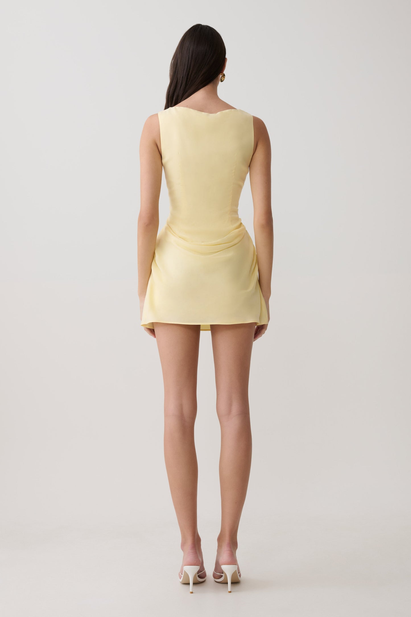 Bexley Drapiertes Mini-Kleid - Butter