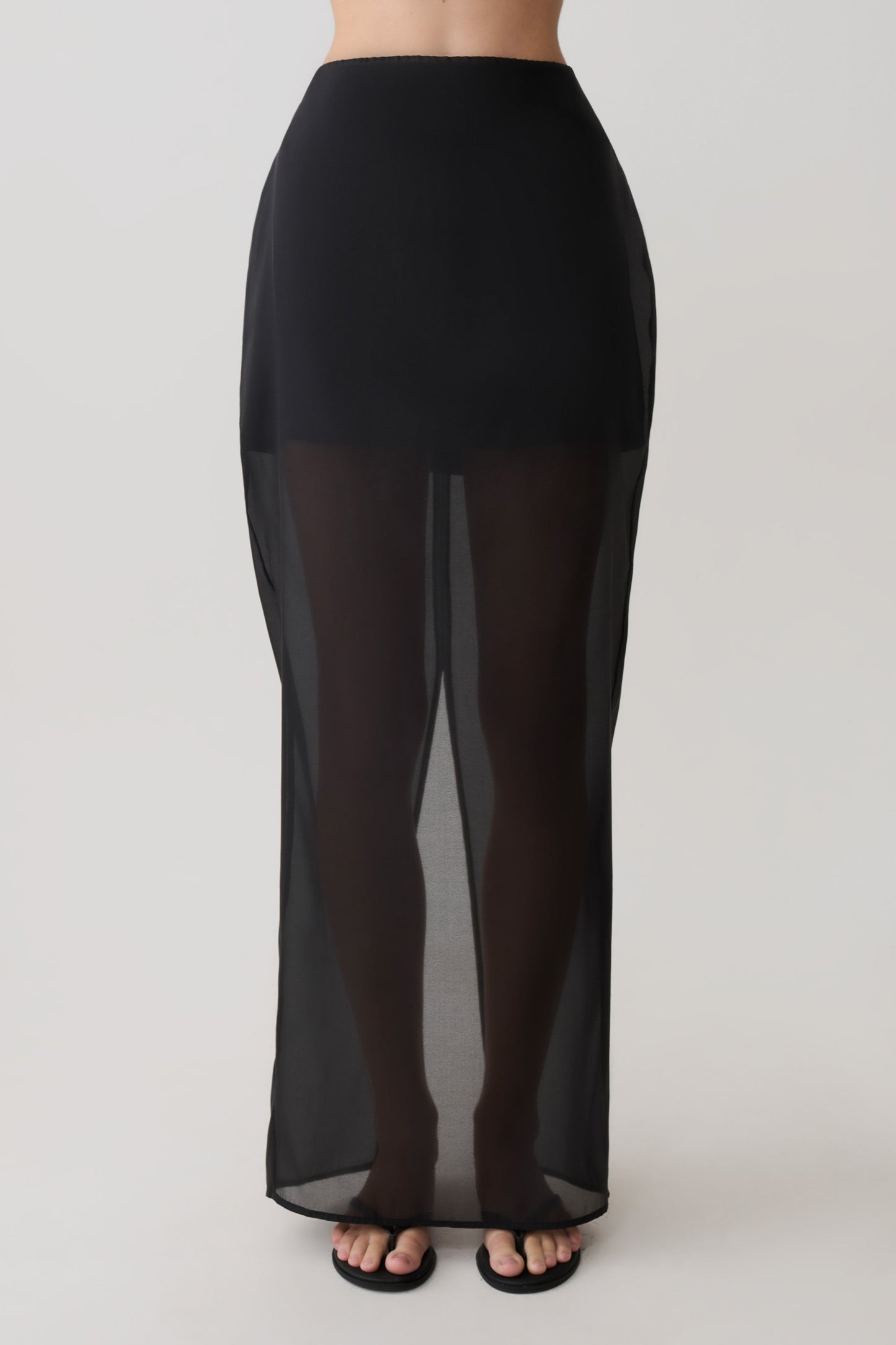 Ximena Organza Maxirock - Schwarz