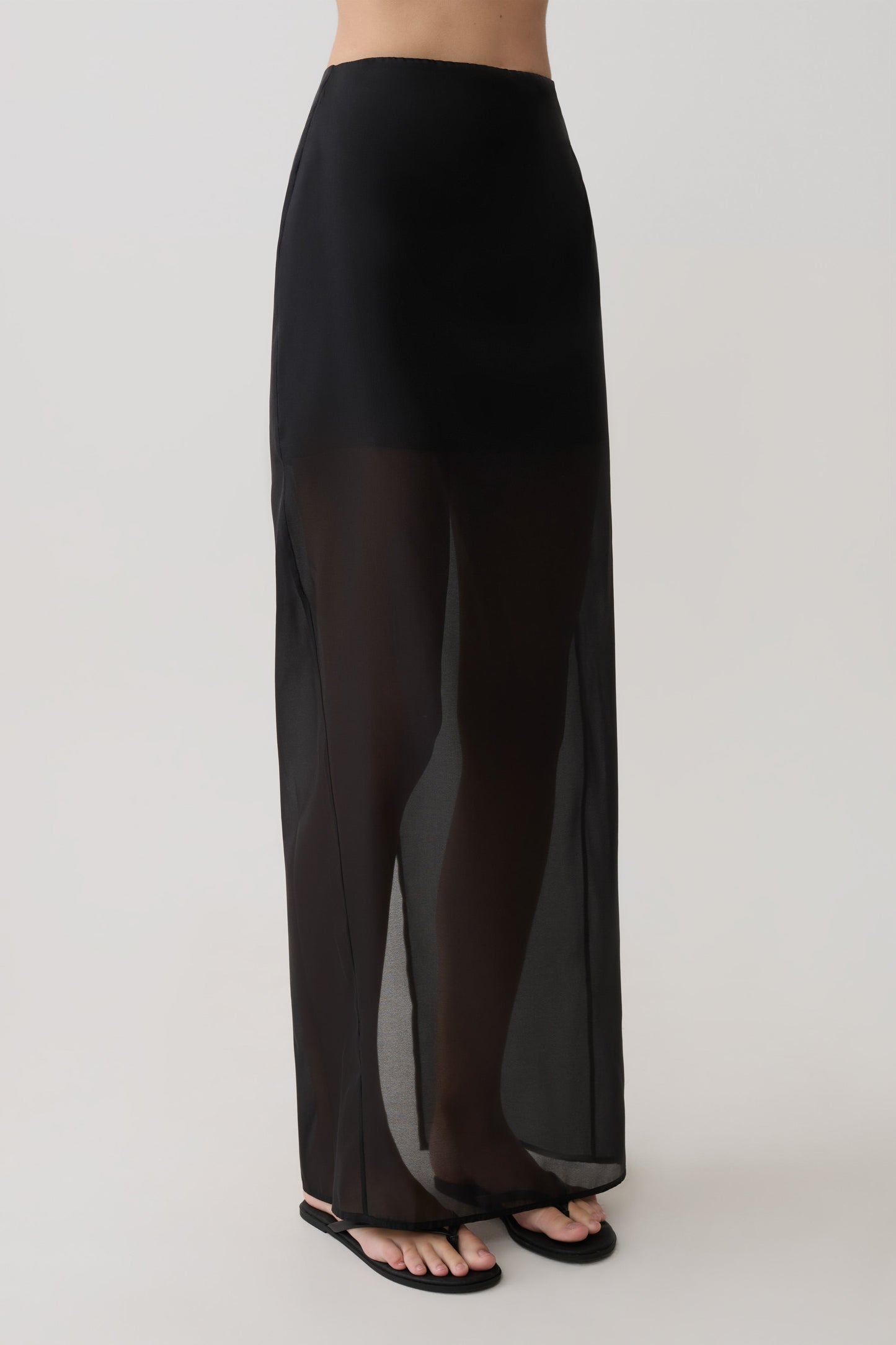 Ximena Organza Maxirock - Schwarz