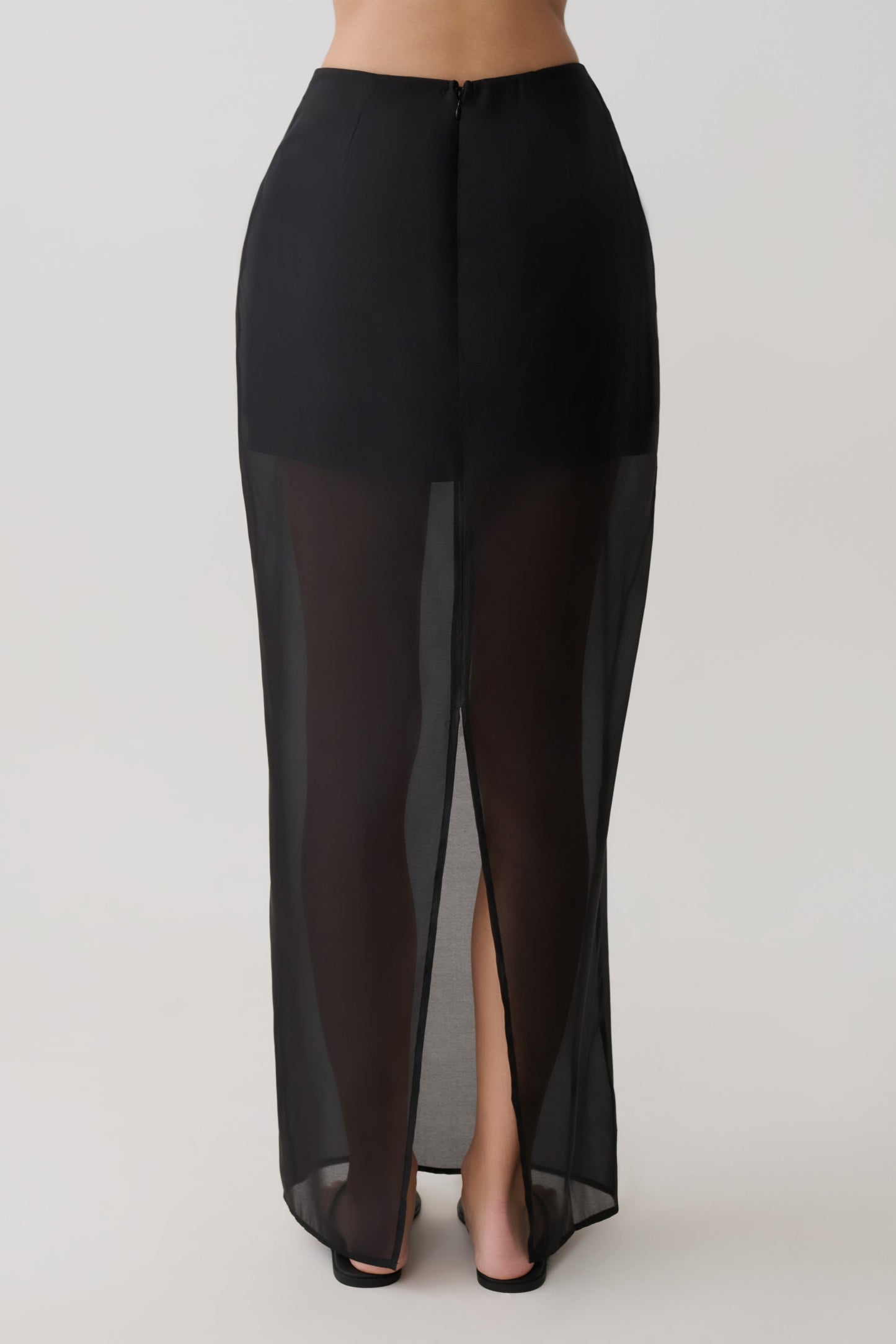 Ximena Organza Maxirock - Schwarz