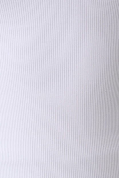 Schauspielerin Ribbed Tank - Weiß
