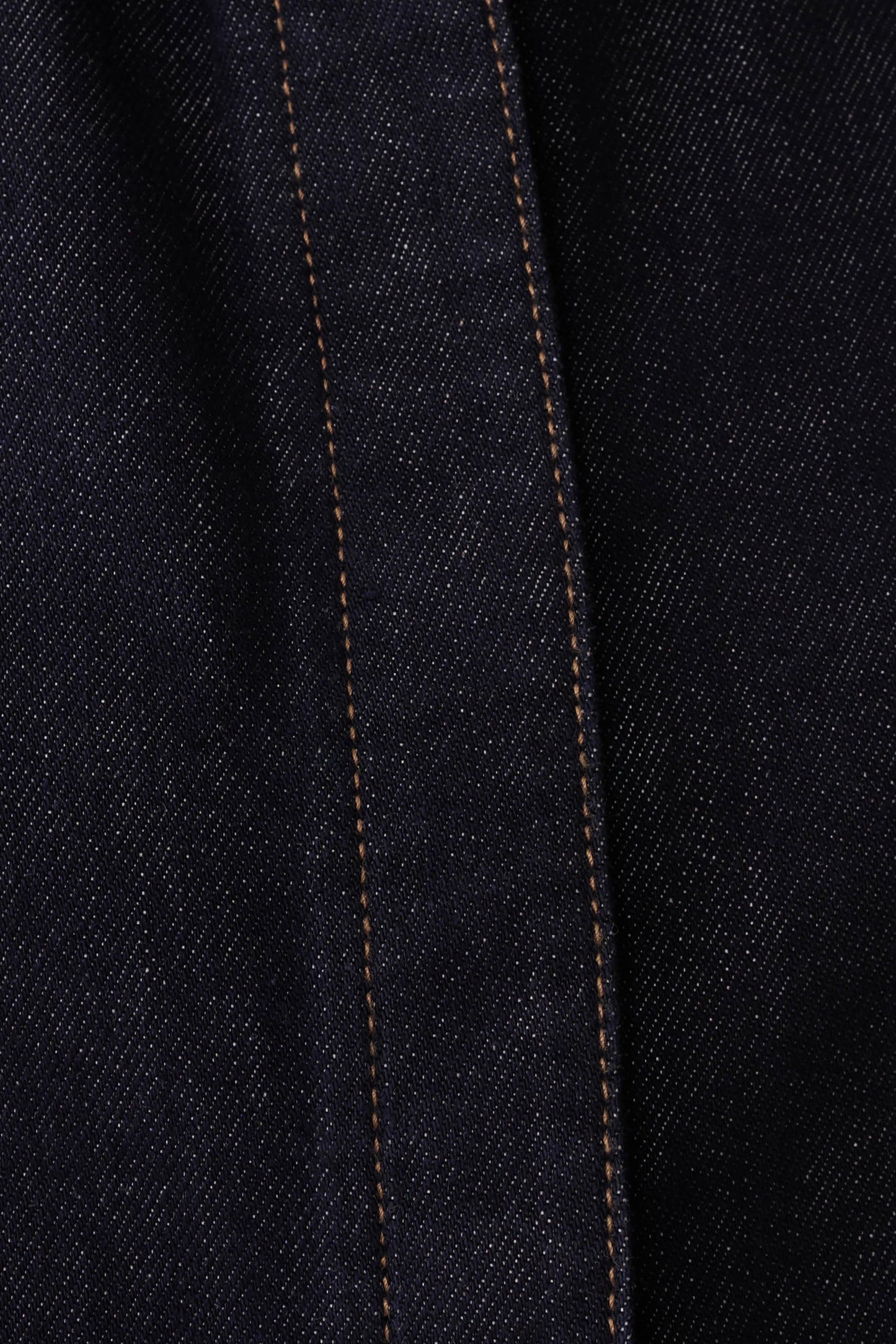 Jeremy Collared Denim Longline Top - Gewaschenes Indigo Blau