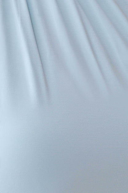Jemma Ein-Schulter-Bindung Midi-Kleid - Hellblau