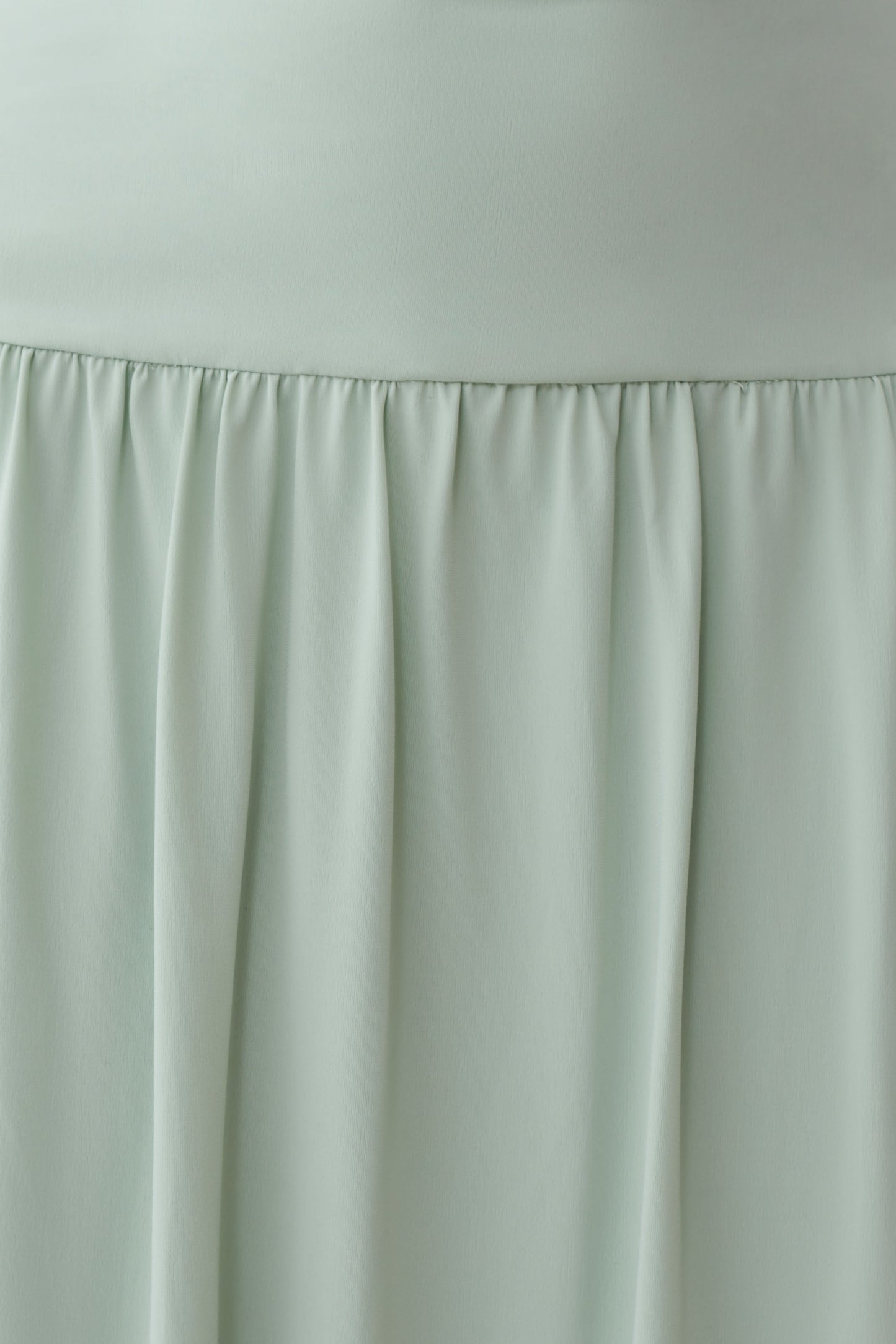 Ailla Hoher Hals Cowl Midi Kleid - Aqua Grau