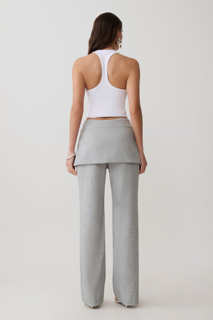 Daisy Wickelrock Gerade Hosen - Charcoal Marle