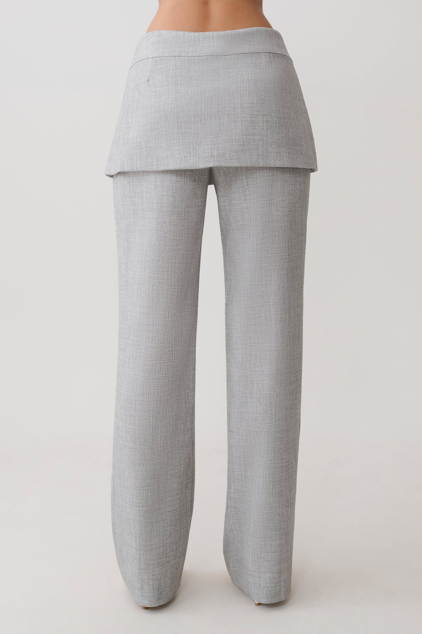 Daisy Wickelrock Gerade Hosen - Charcoal Marle
