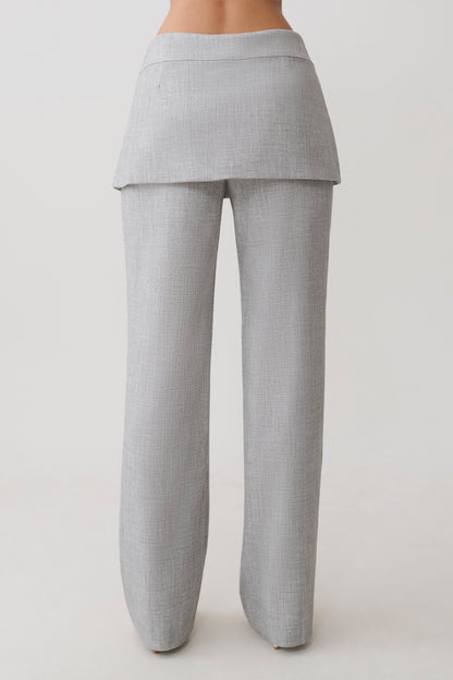 Daisy Wickelrock Gerade Hosen - Charcoal Marle