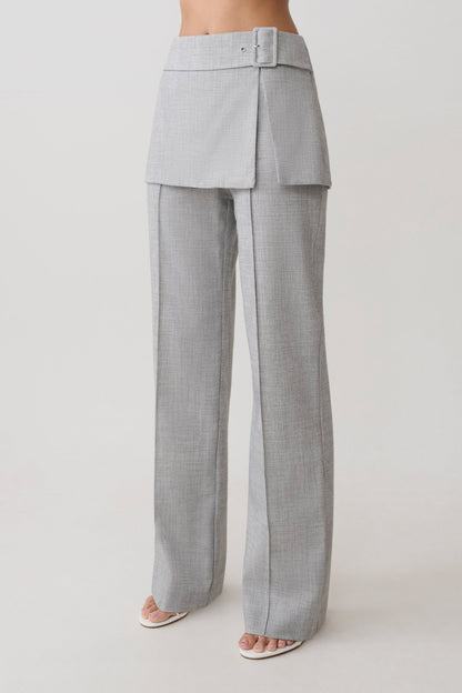 Daisy Wickelrock Gerade Hosen - Charcoal Marle