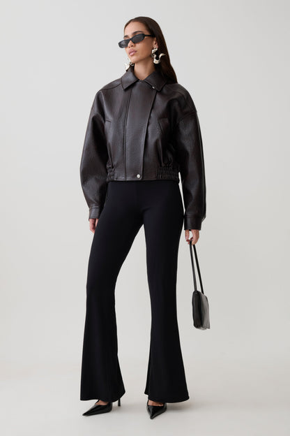 Jemma Flare Leg Pants - Schwarz