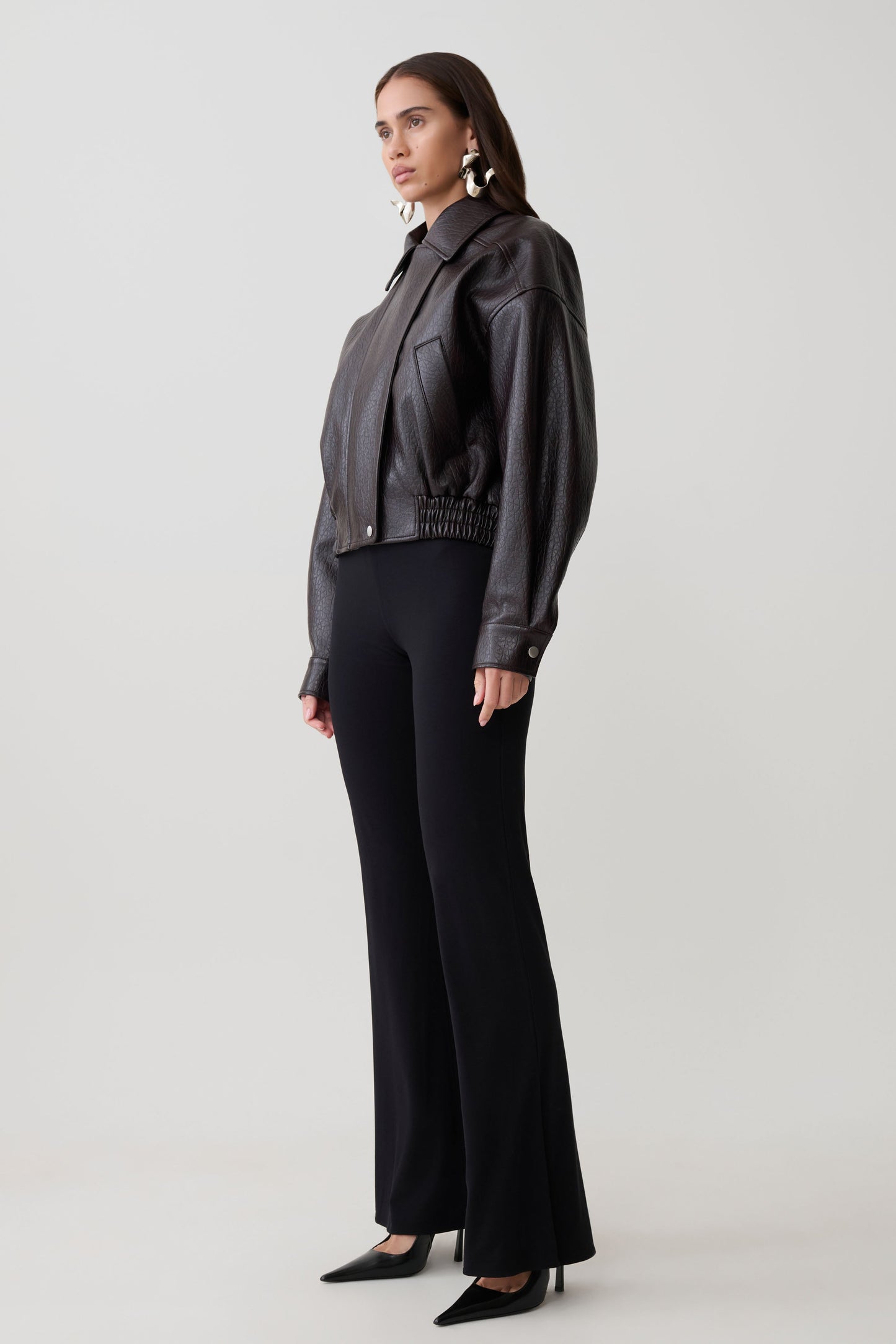 Jemma Flare Leg Pants - Schwarz