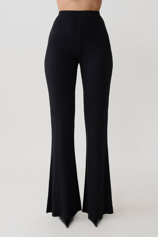 Jemma Flare Leg Pants - Schwarz