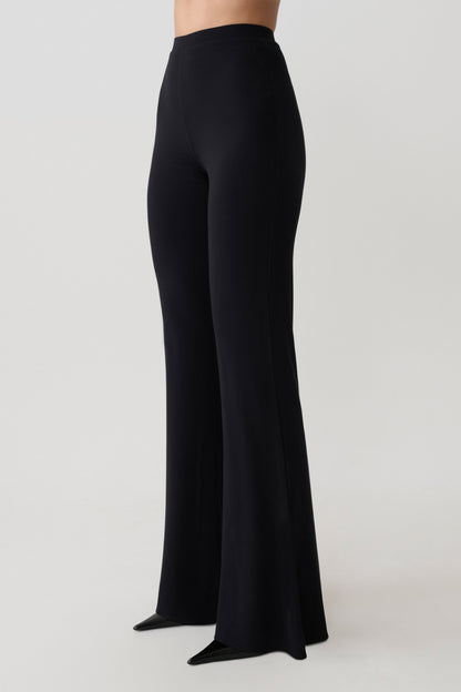 Jemma Flare Leg Pants - Schwarz