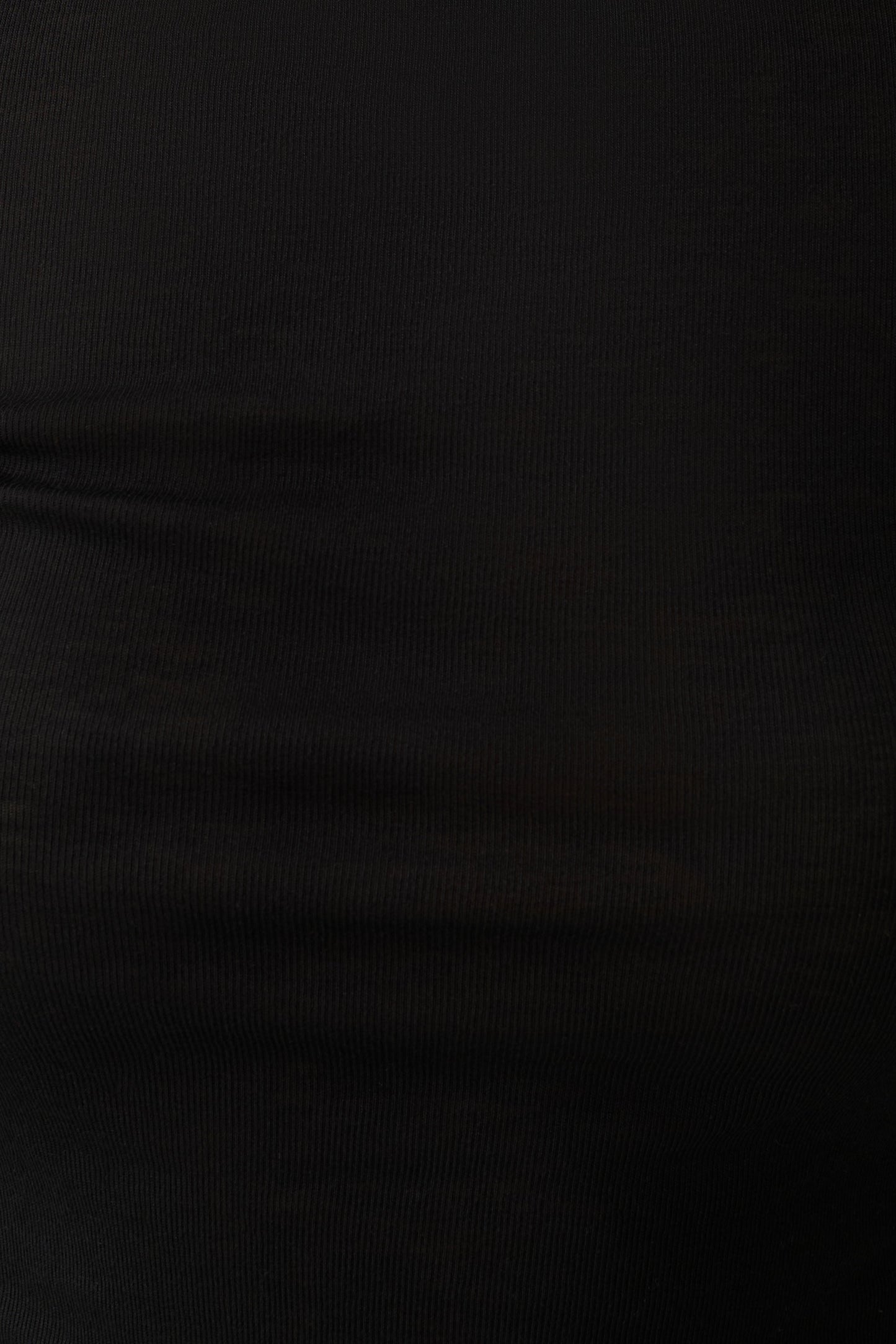 Coraline Langarm Sheer Top - Schwarz