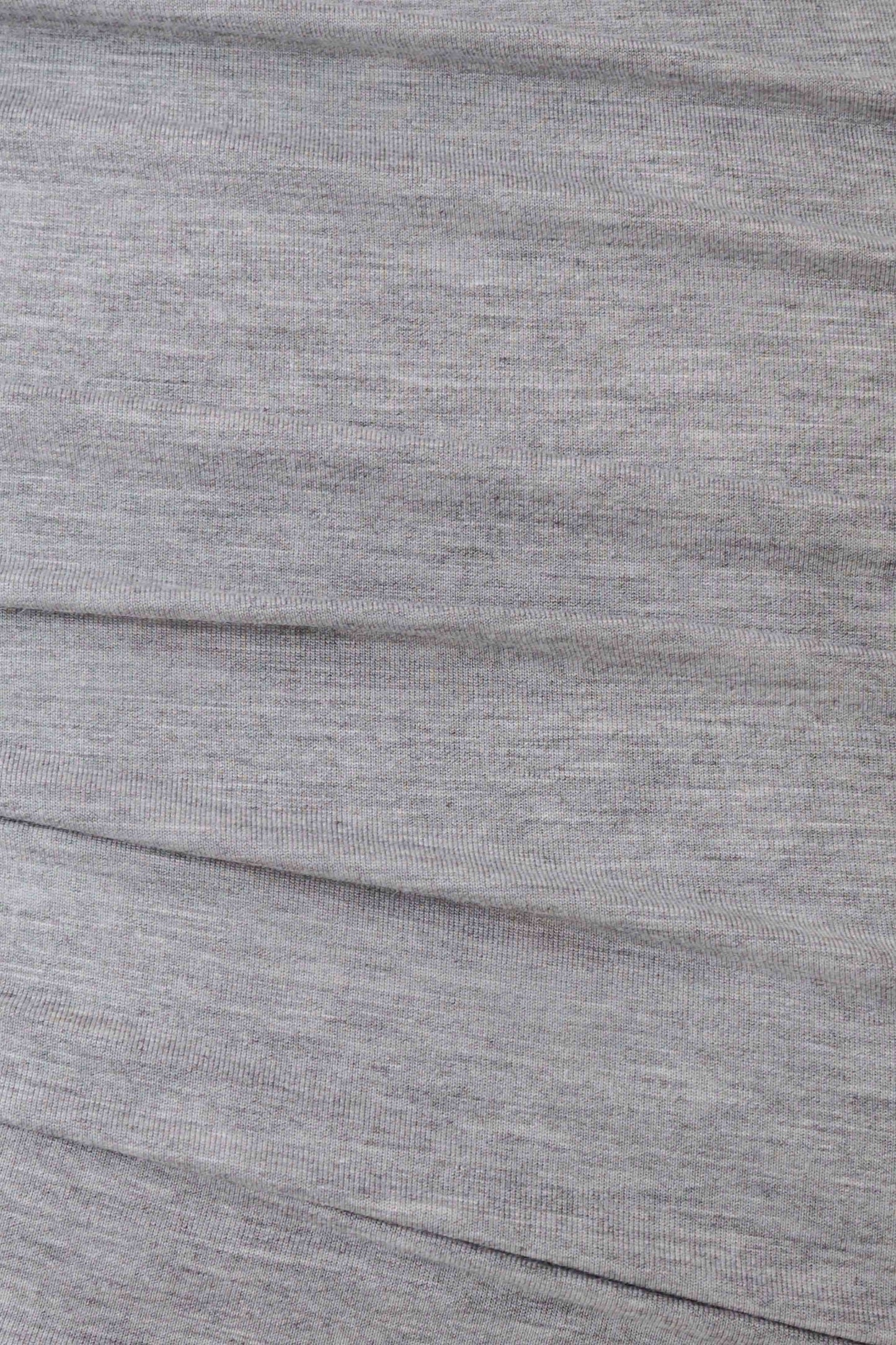 Keaton Modal Langarm-Overlay-Top - Grau Melange
