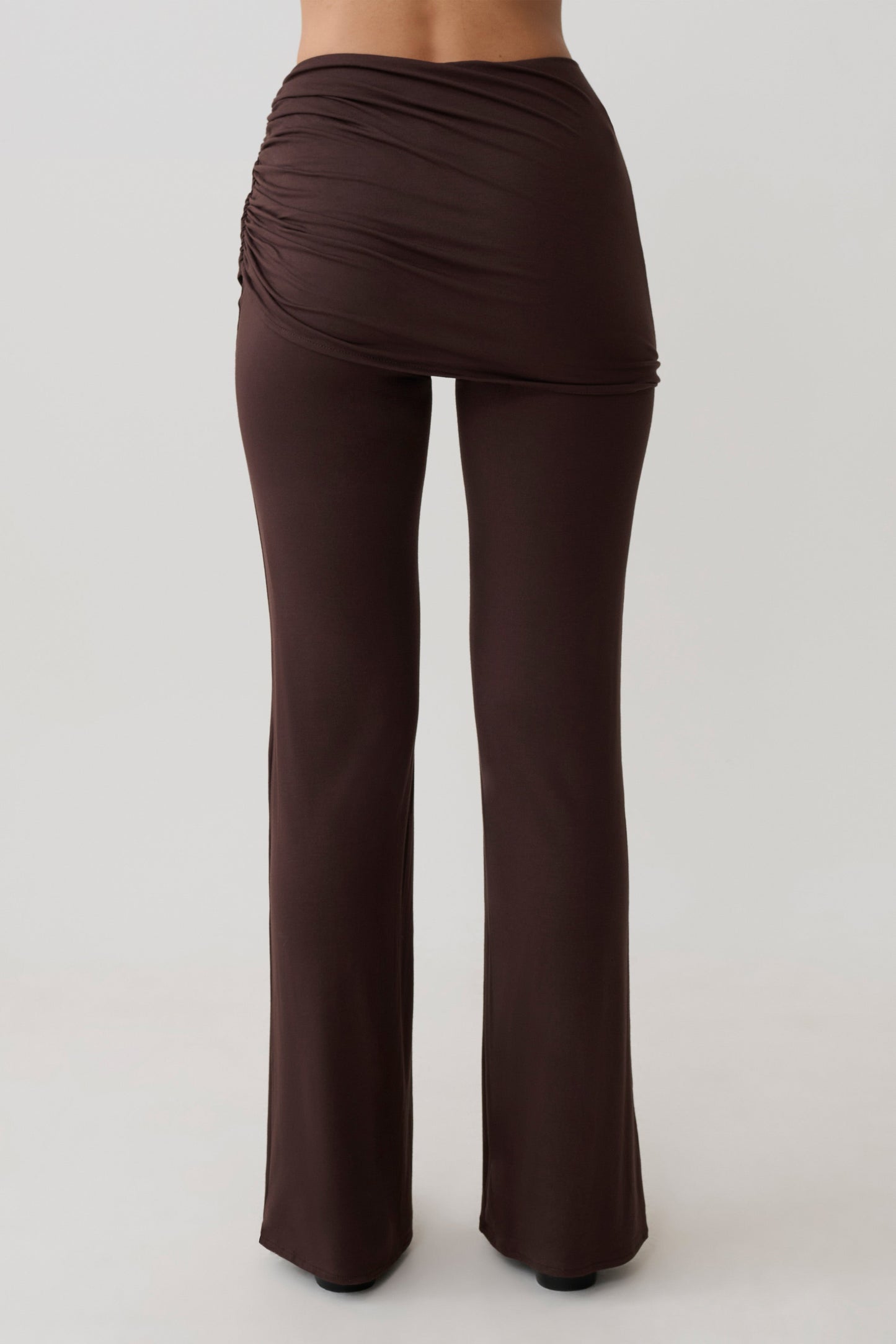 Keaton Modal Straight Leg Overlay Hose - Espresso