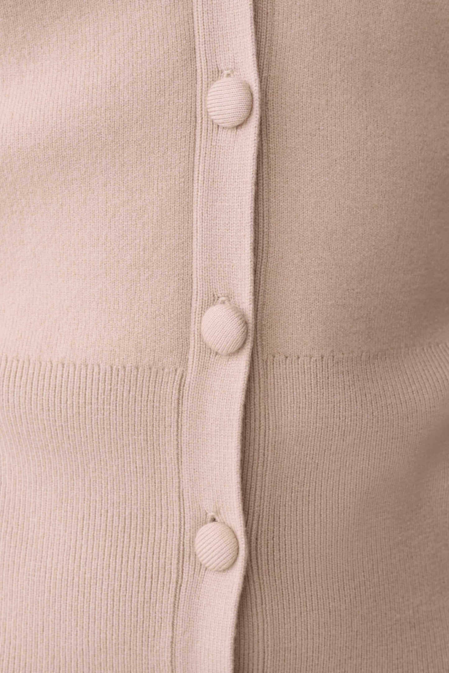 Blaine Strickblouson mit Puffärmeln - Hafer Melange