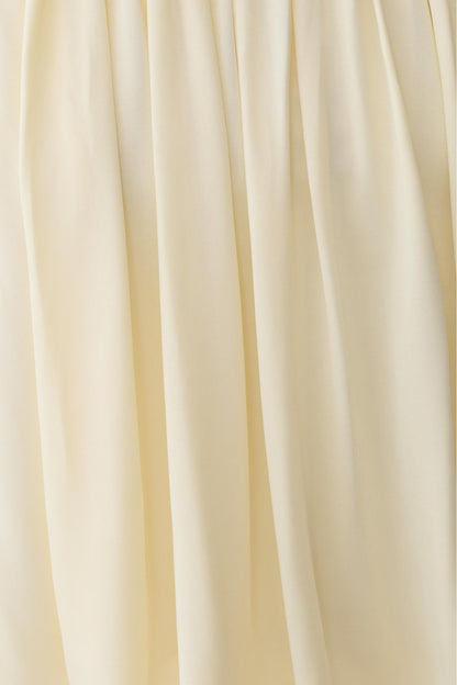 Safiya Strapless Gathered Bubble Mini Kleid - Zitrone