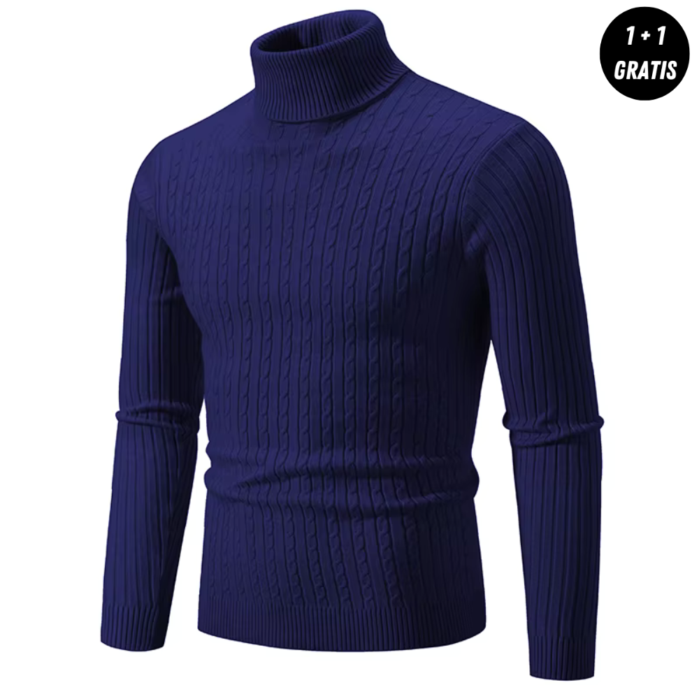 AlpenNord™ | Warmer Strickpullover mit Rollkragen