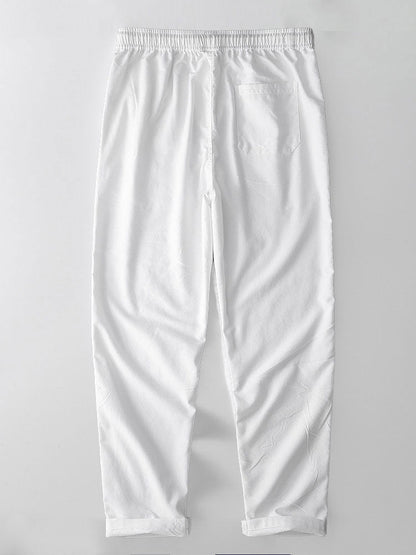 Gradient Leinenlook Hemd & Gerade Bein Leinenhose
