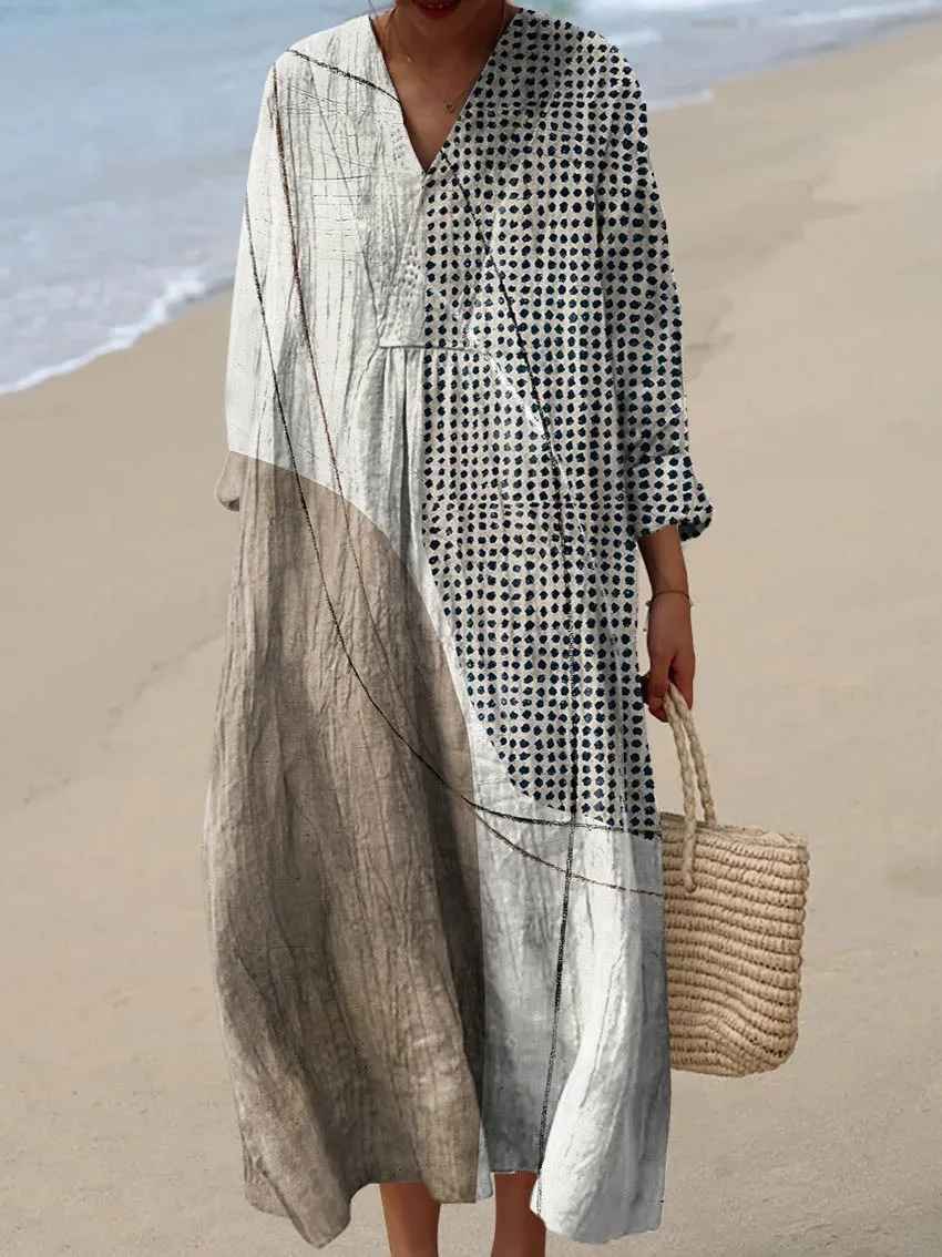 Van Elst Mode® | Sommerbrise bedrucktes Kleid