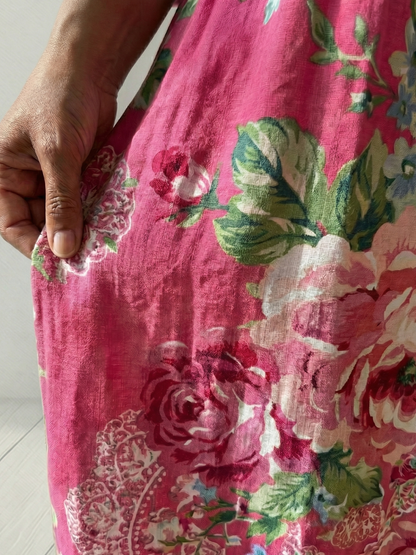 Andrea | Midi-Kleid mit Blumenmuster