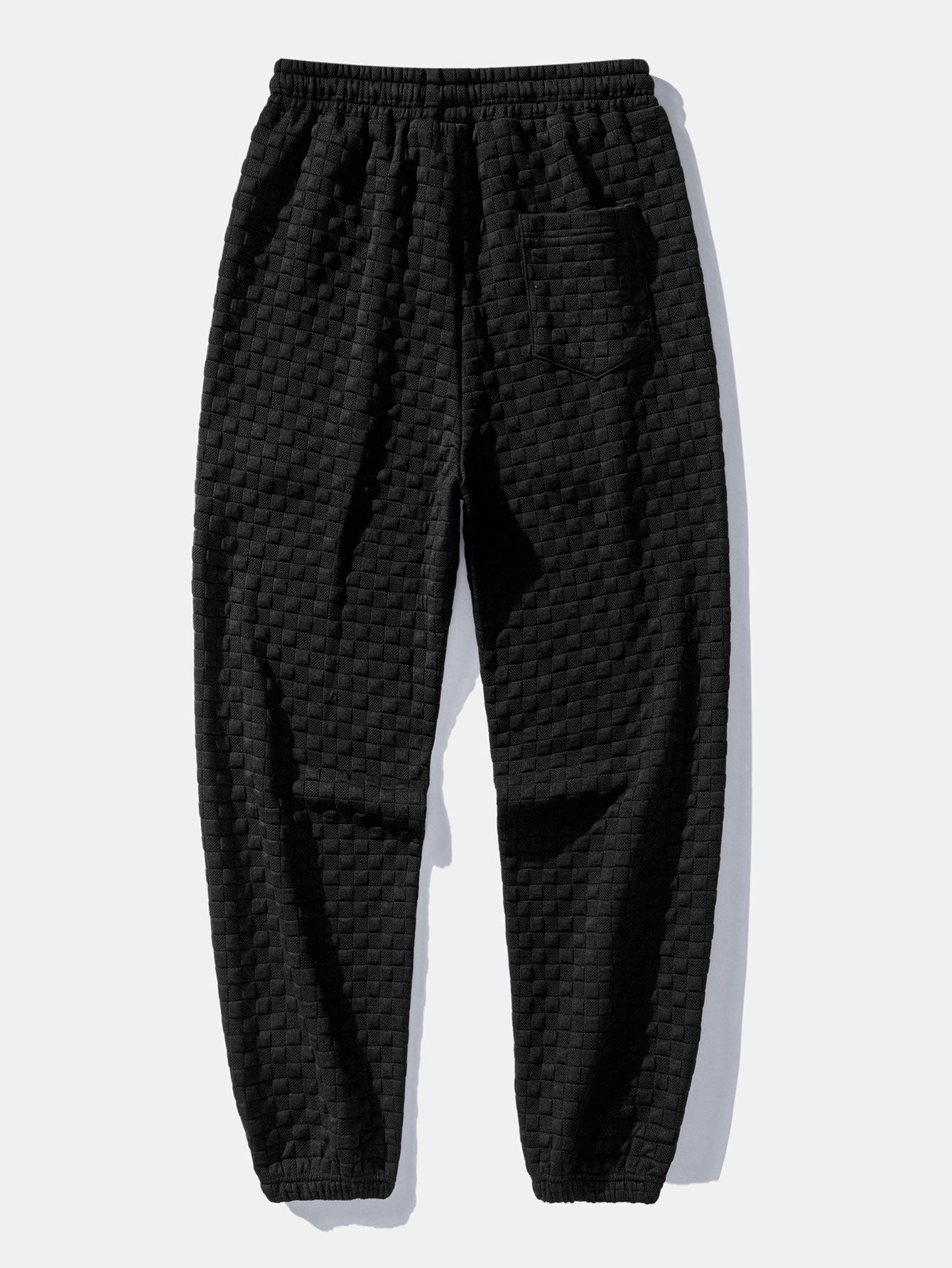Schachbrett Jacquard Quarter Zip Sweatshirt & Jogginghosen