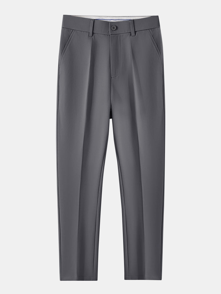 Gestreifter Texturierter Strick-Polo & Slim Fit Tapered Hose