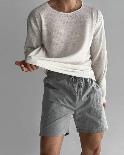 Lässiges Strick-T-Shirt