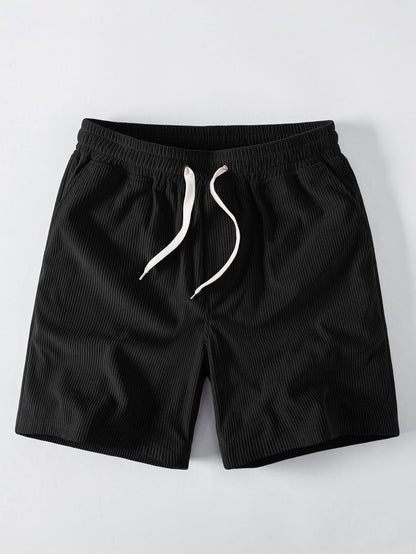 Reguläre Passform 1% Batteriedruck Baumwoll-T-Shirt & Corduroy 7" Shorts