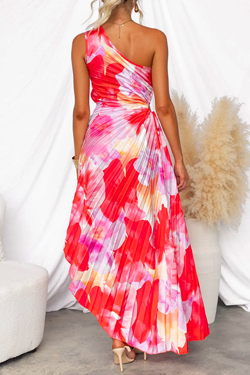 Yanira | Plissiertes Kleid mit einem Träger