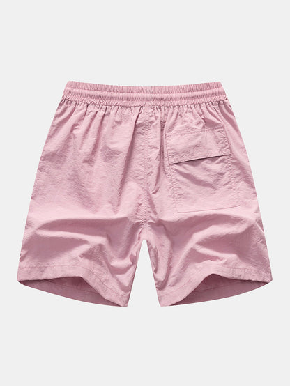 Aquarell Hibiskus Druck Kontrast Ringer T-Shirt & Schwimmshorts