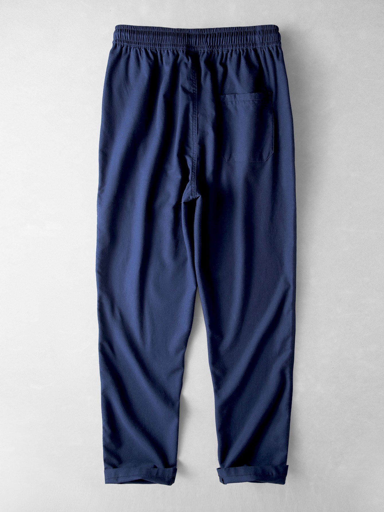 Kurzärmliges Hemd im Leinen-Look mit Stehkragen & gerade geschnittene Leinenhose