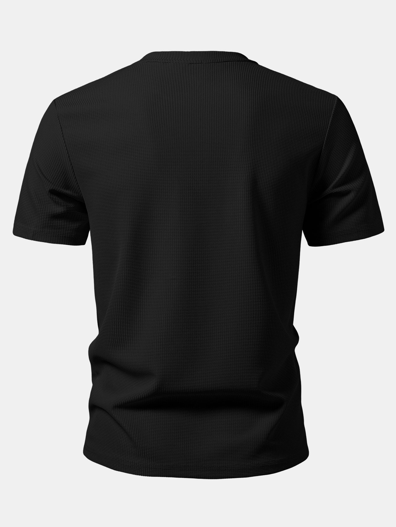 Waffel Viertel Reißverschluss T-Shirt & 2-in-1 Waffel 7″ Shorts