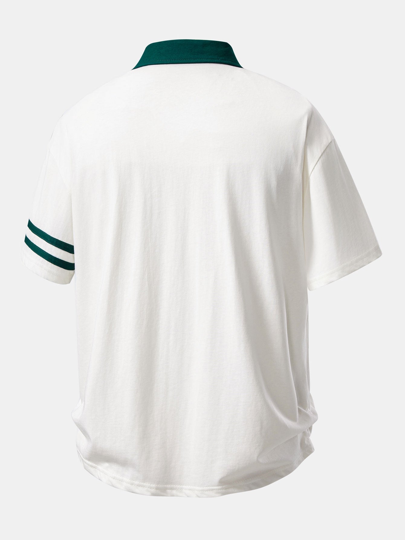 Relaxed Fit Polo-Shirt mit Kontrastkragen & Cordshorts 7"