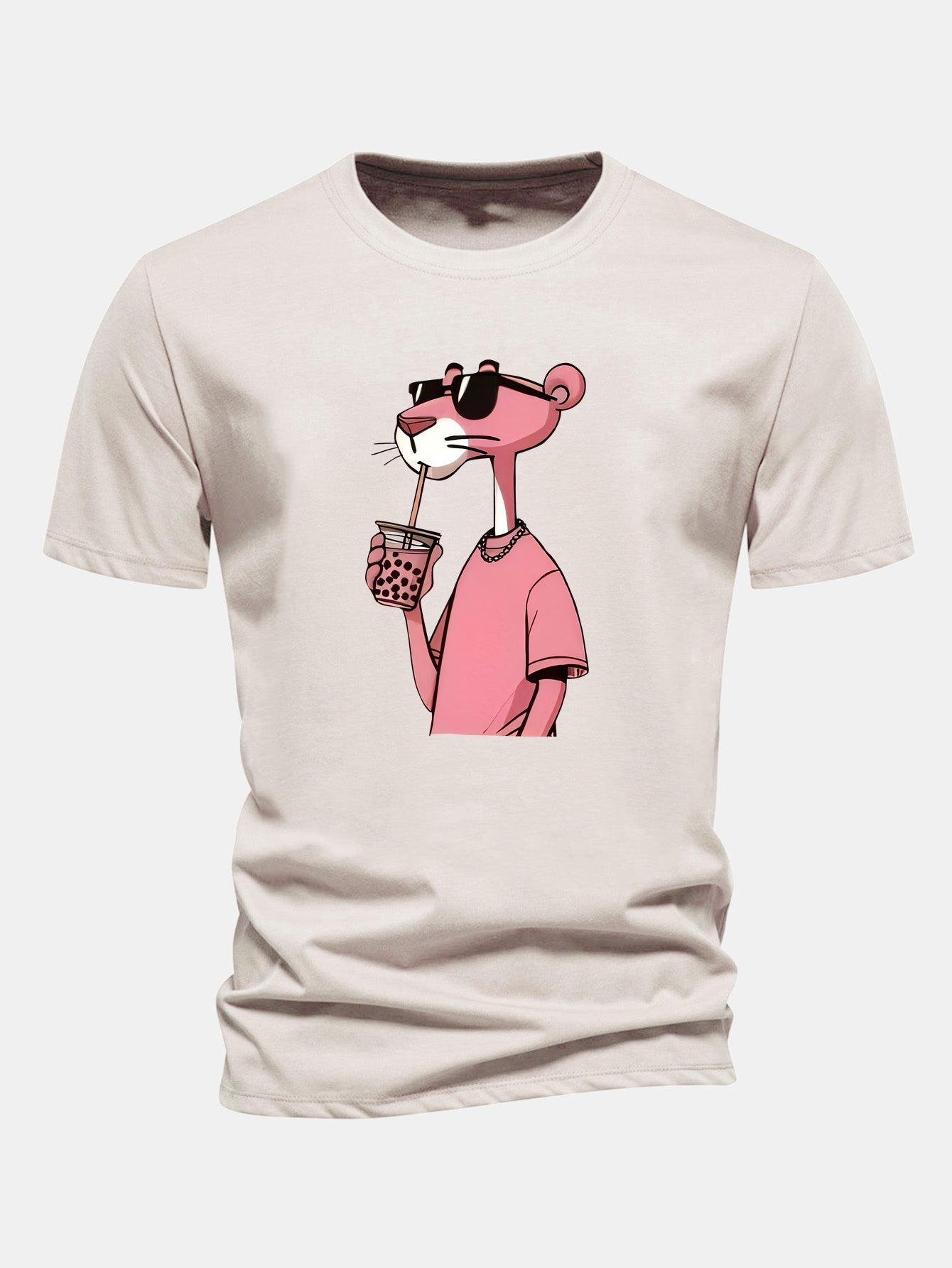 Regulär geschnittenes T-Shirt mit Pink Panther Druck