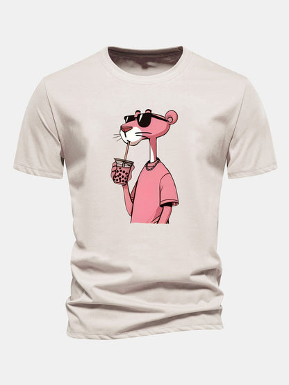 Regulär geschnittenes T-Shirt mit Pink Panther Druck