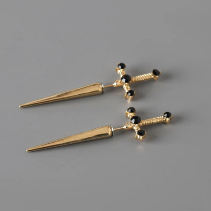 Gothic Schwert Ohringe aus hochwertigem Material