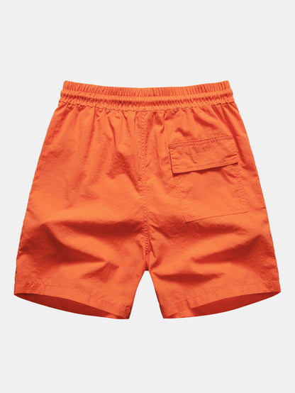 Palmbaum-Print Kontrast Ringer T-Shirt & Schwimmshorts