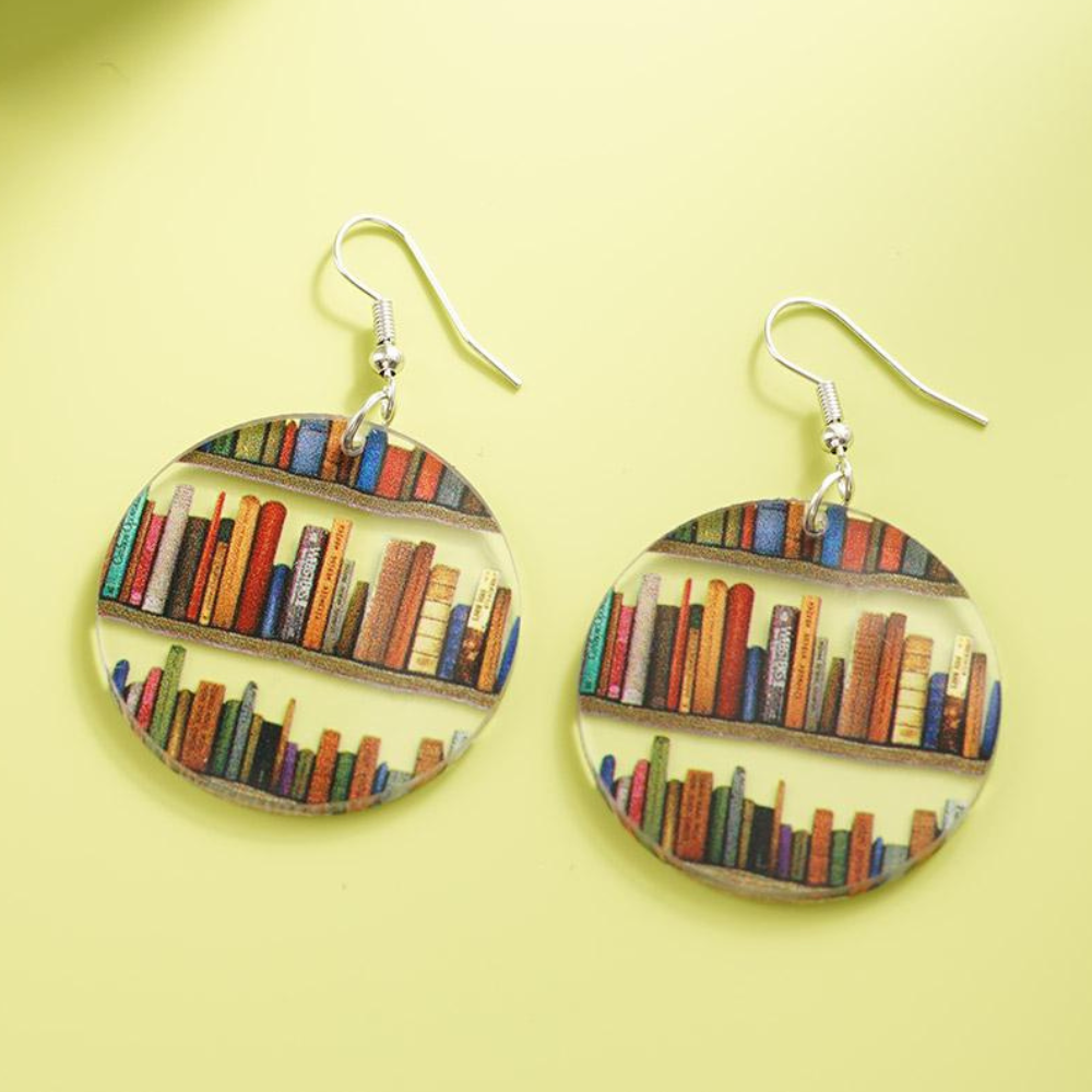 Ohringe für Bücherliebhaber im eleganten Design